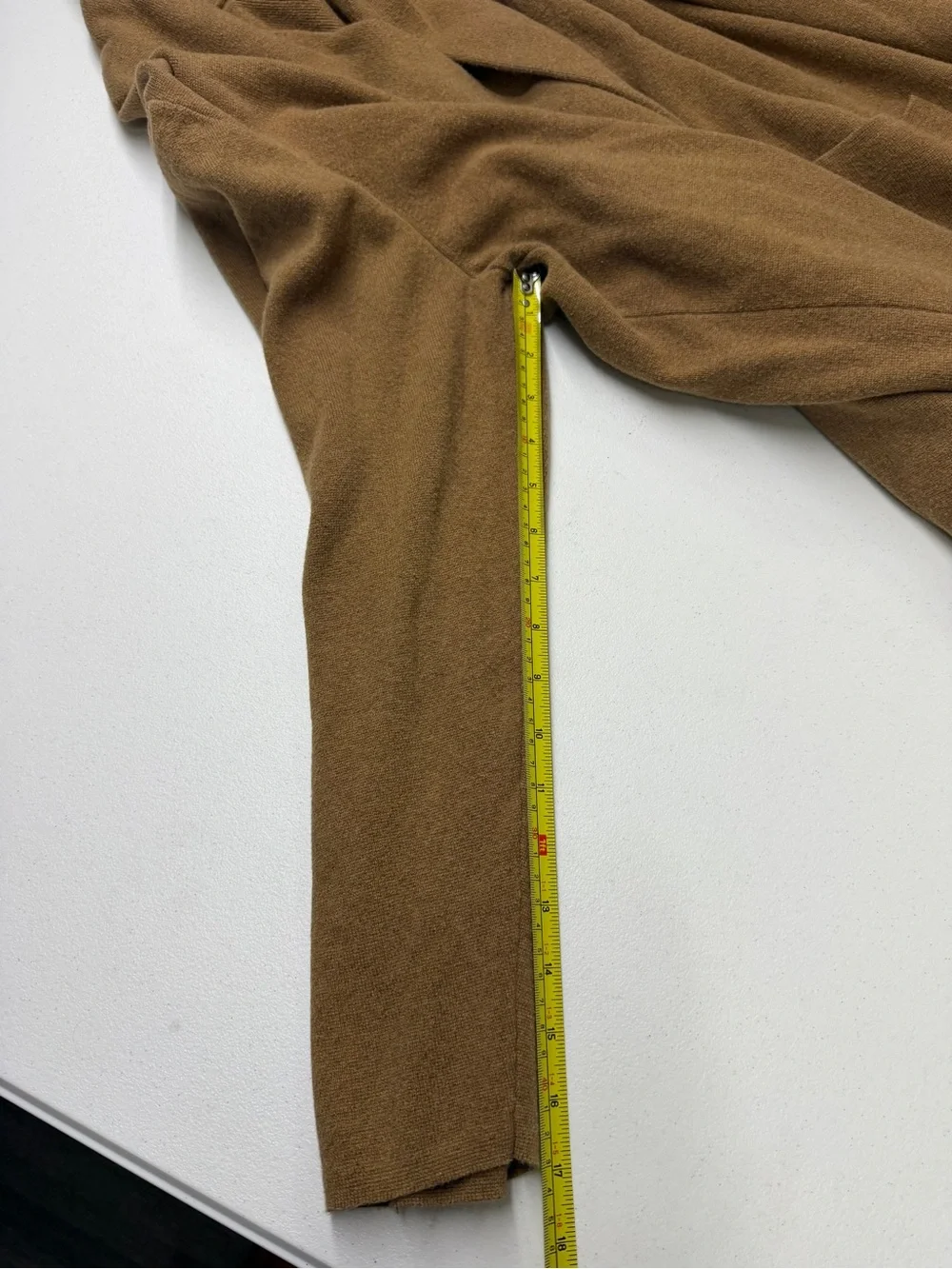 J.Crew Camel Brown Shawl Collar Open Front Cardigan Sweater Blazer 2X